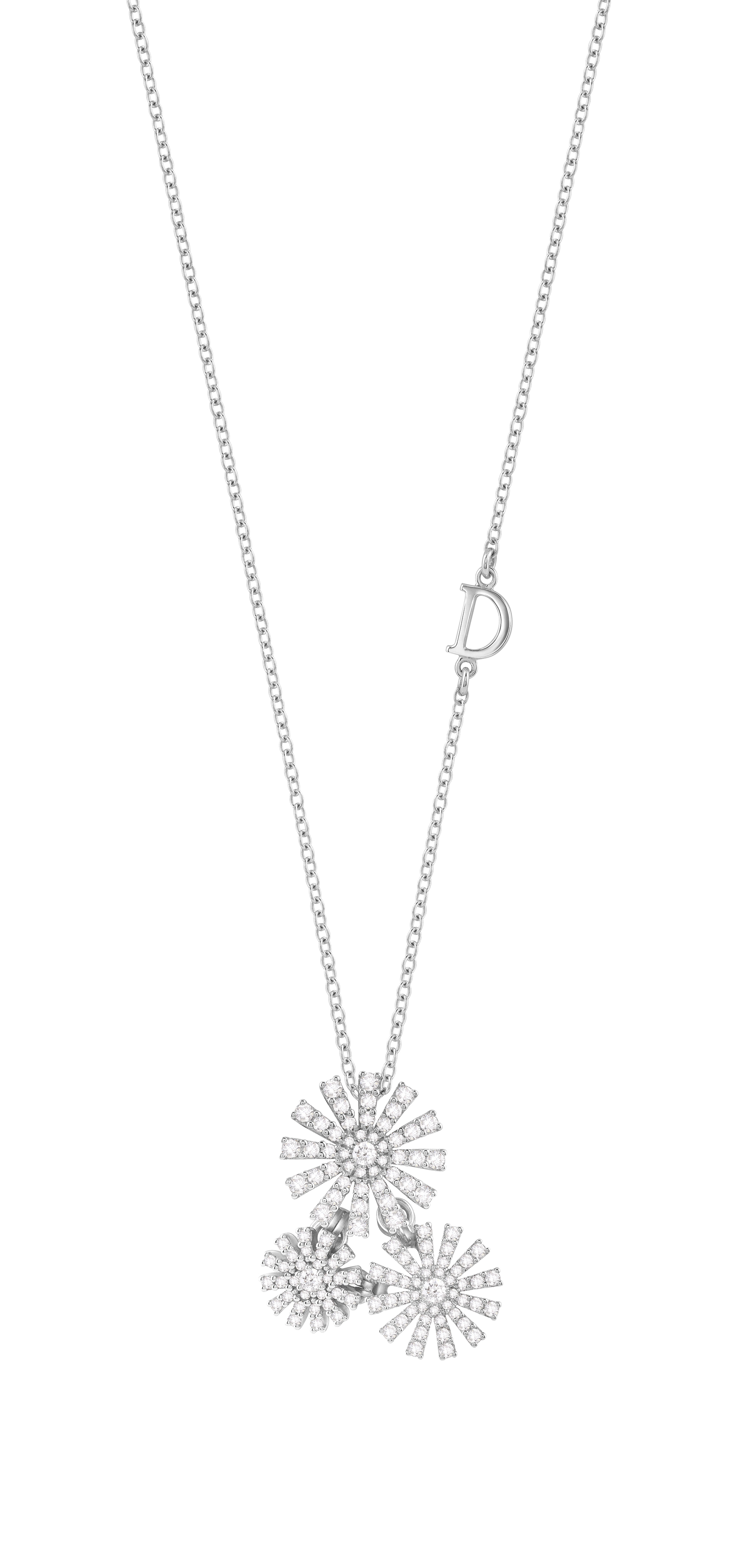 Collar de oro blanco y diamantes